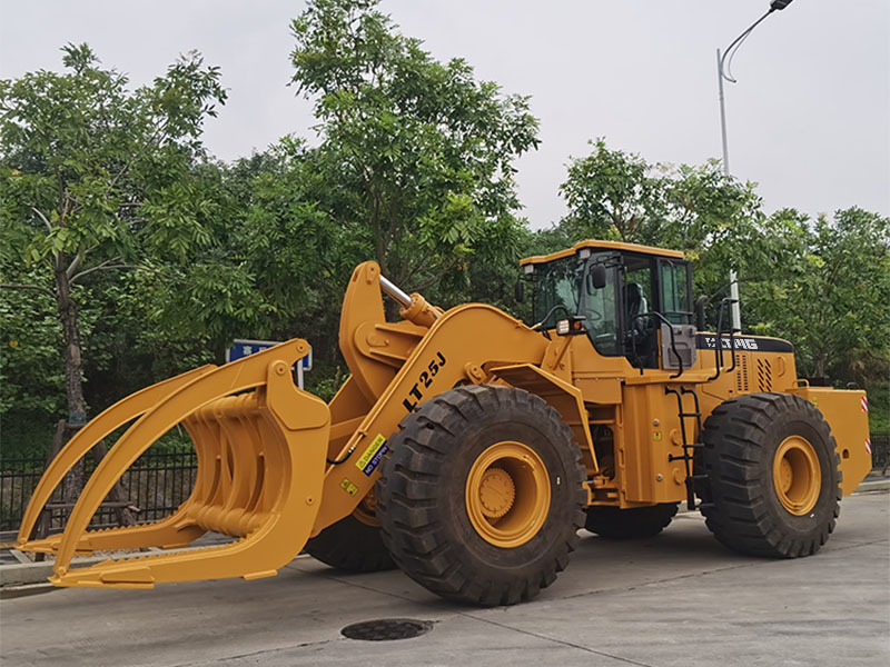 25 ton wheel loader with grapple