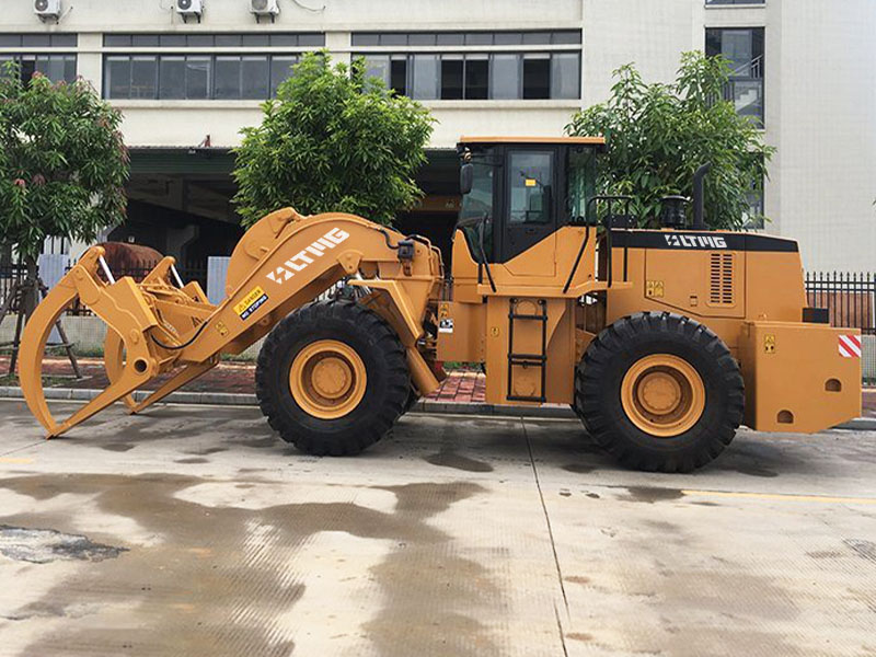 12 Tons Wheel Loader With Grapple Forks