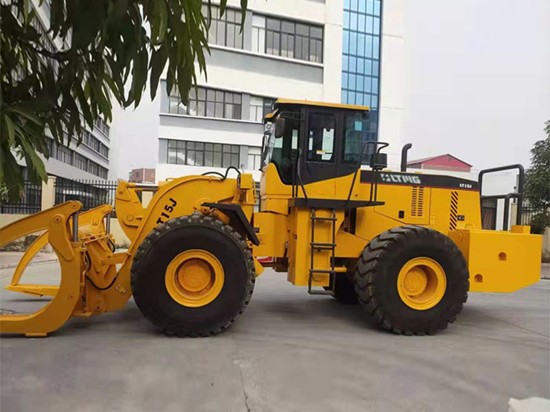 wheel loader with grapple