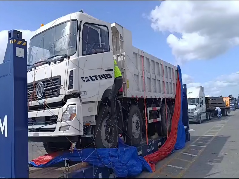Exportfall: Ein dominikanischer Kunde erhielt einen 25-Tonnen-LTMG-Muldenkipper LMDT250
