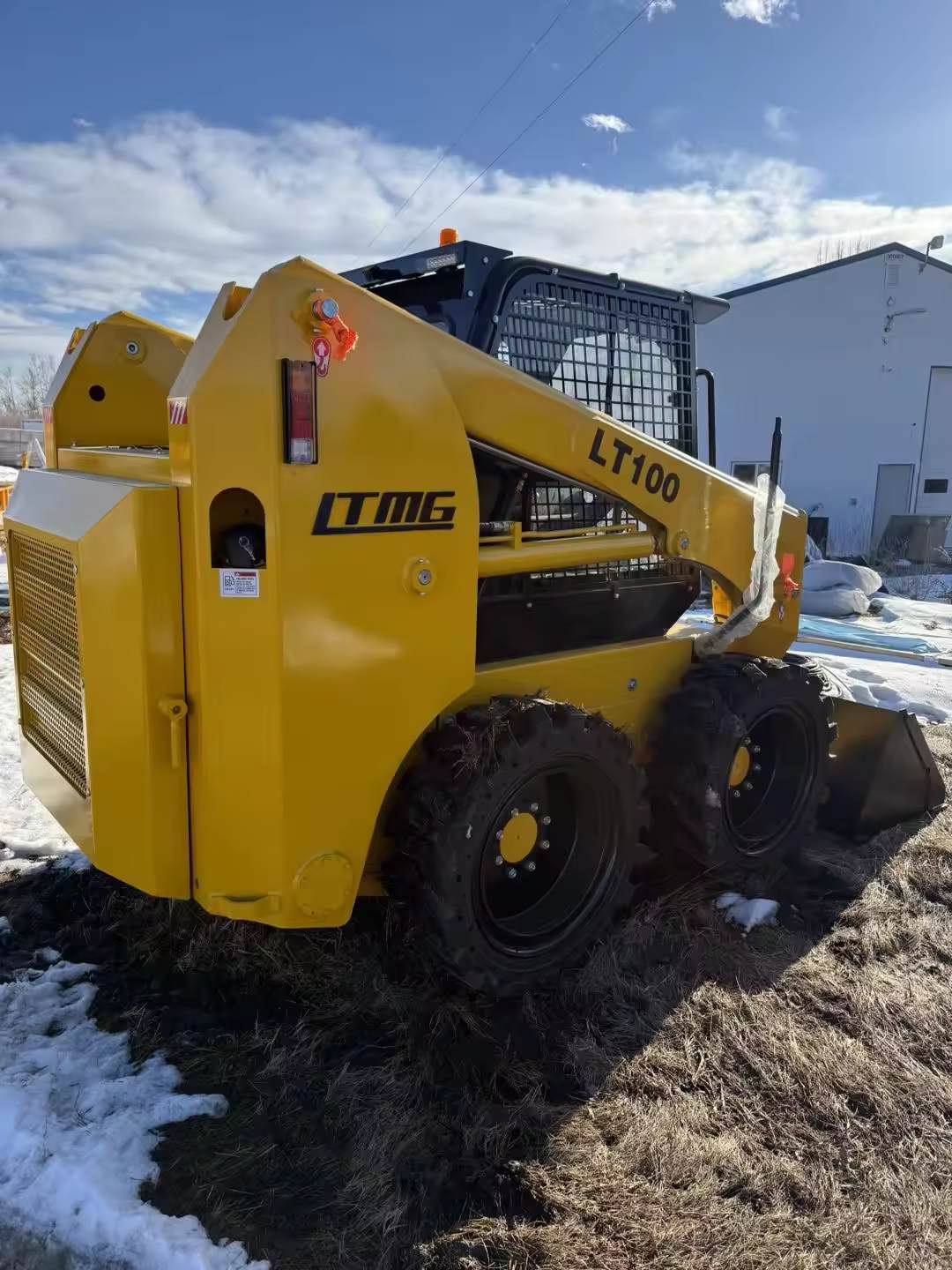 LT100 skid steer loader outdoors
